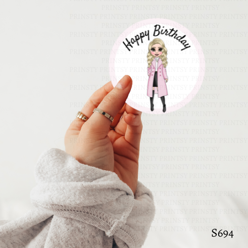 Elegant Dolly Sticker Sheet