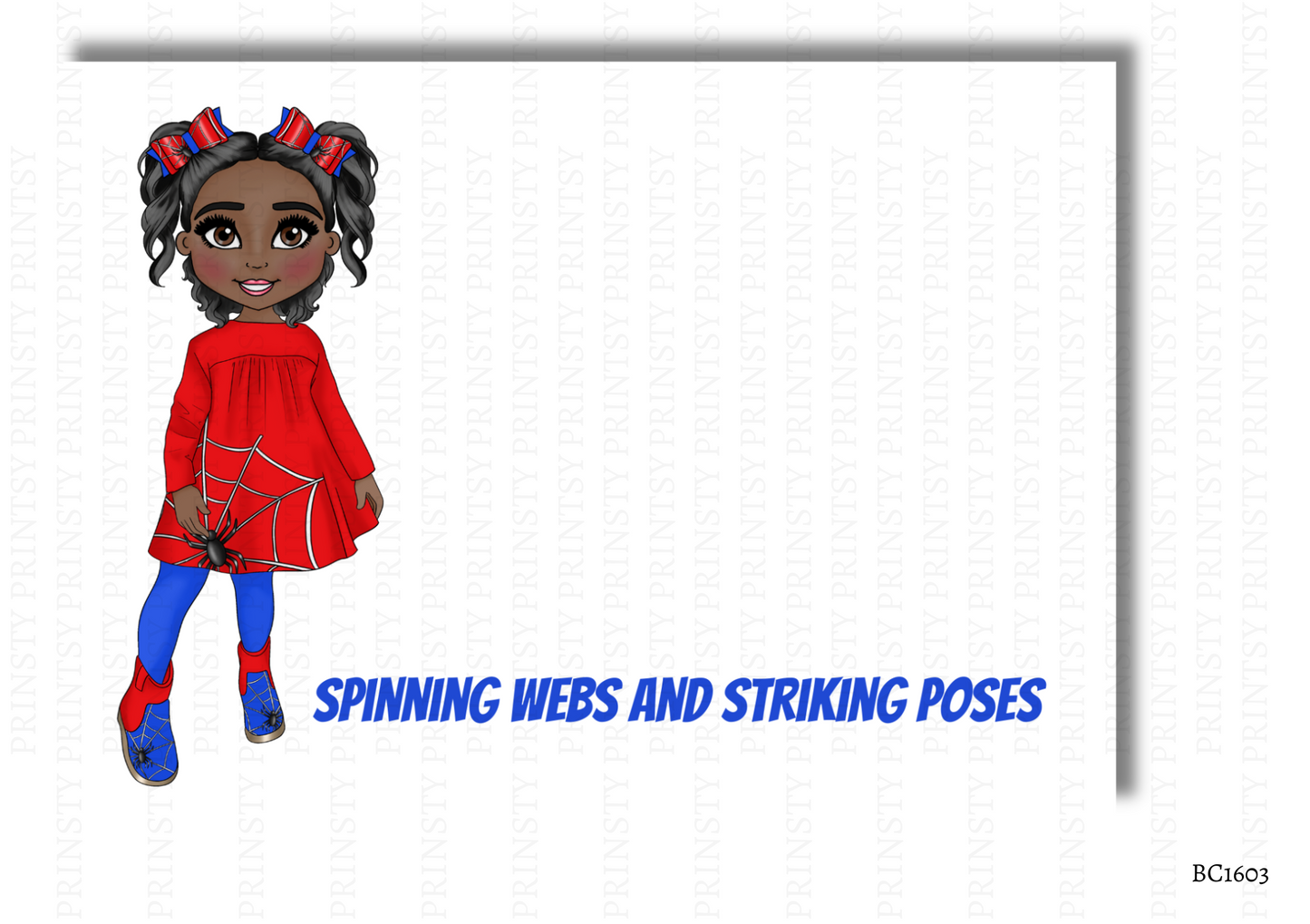 Web Dolly Bow Card