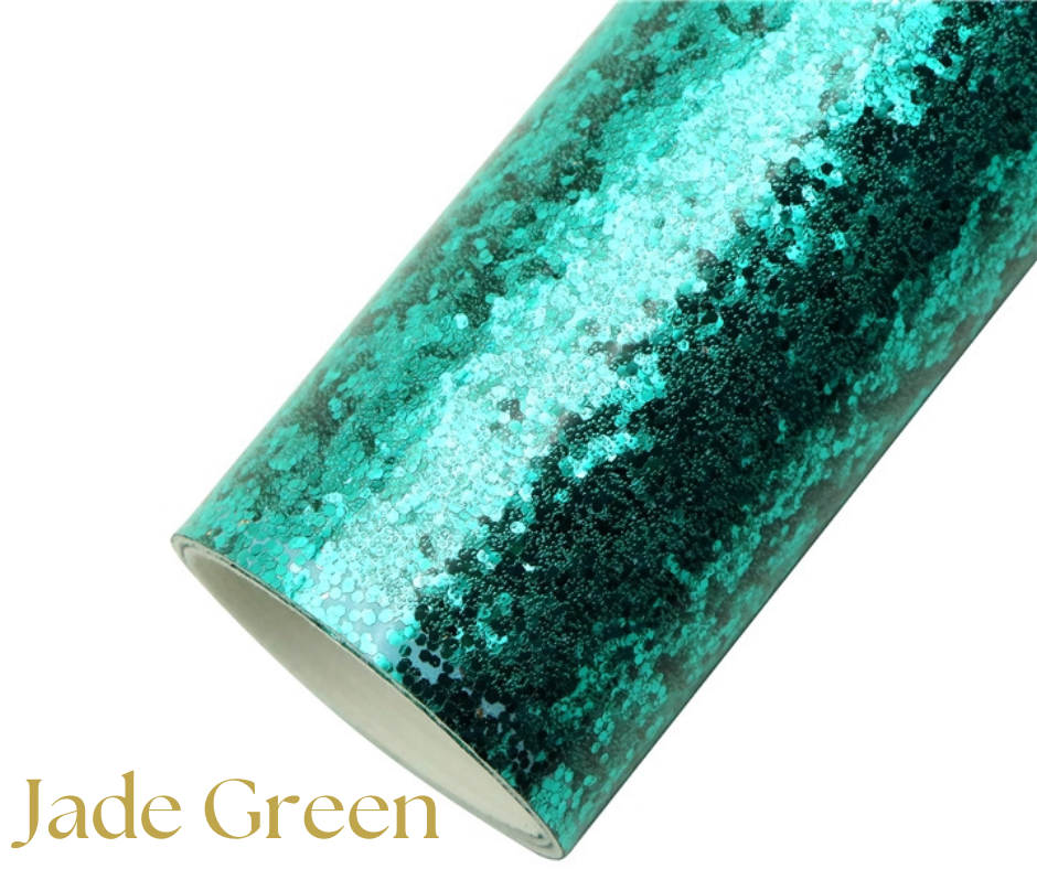 Jade Green Chunky Glitter Sheet