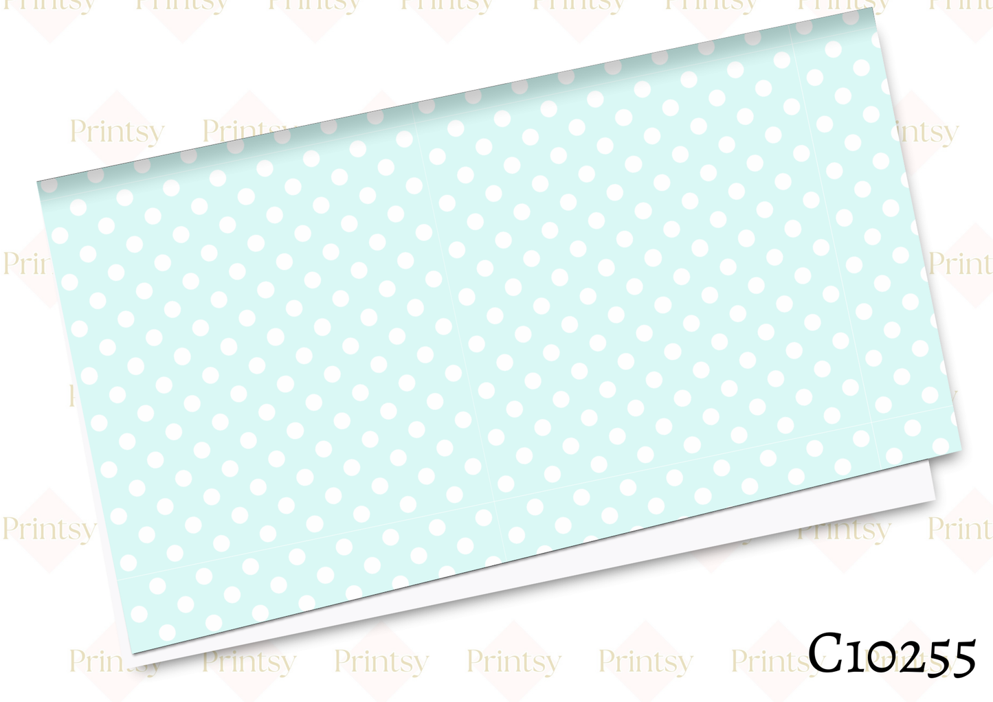 Blue & White Spots Canvas