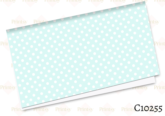 Blue & White Spots Canvas