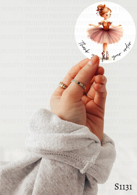 Autumn Ballerina Sticker Sheets
