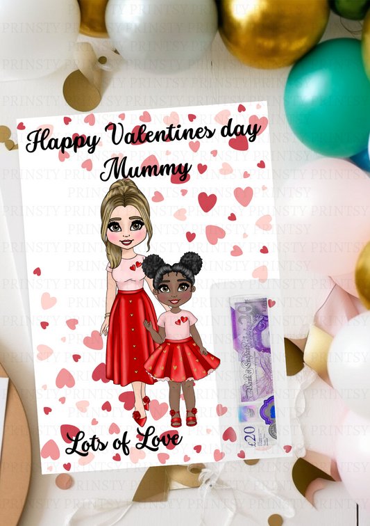 Dolly Valentine's Money Card