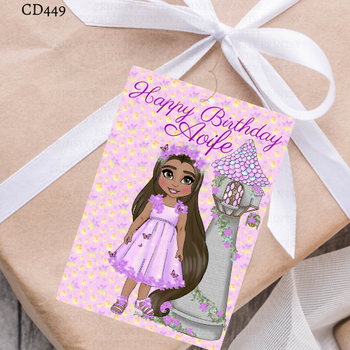 Punzie Dolly Gift Label