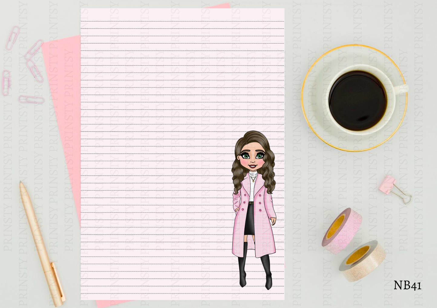 Elegant Dolly Note Book