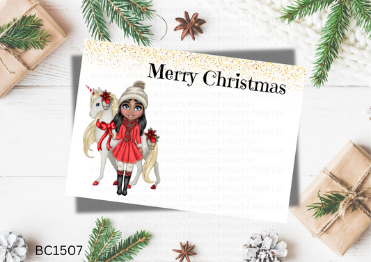 Christmas Dolly Bow Card