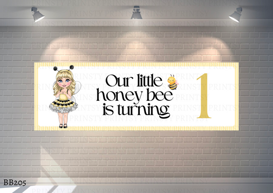 Little Honey Bee Dolly Banner