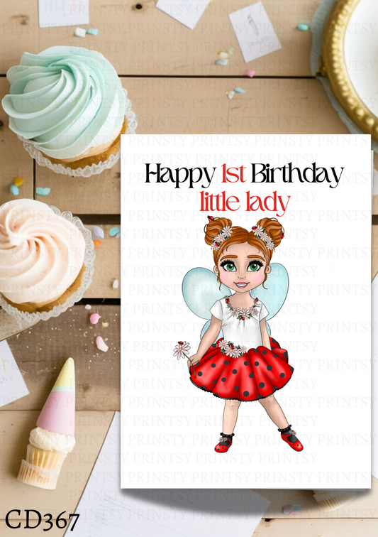 Little Ladybird Dolly Celebration Card