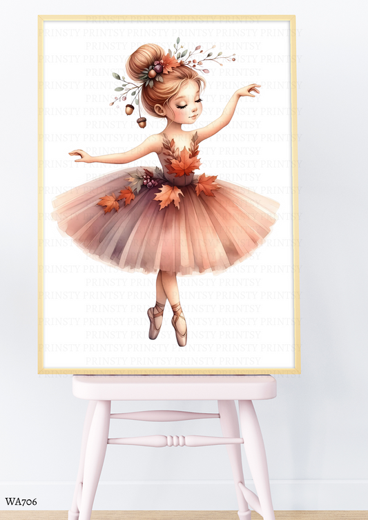 Autumn Ballerina Wall Art