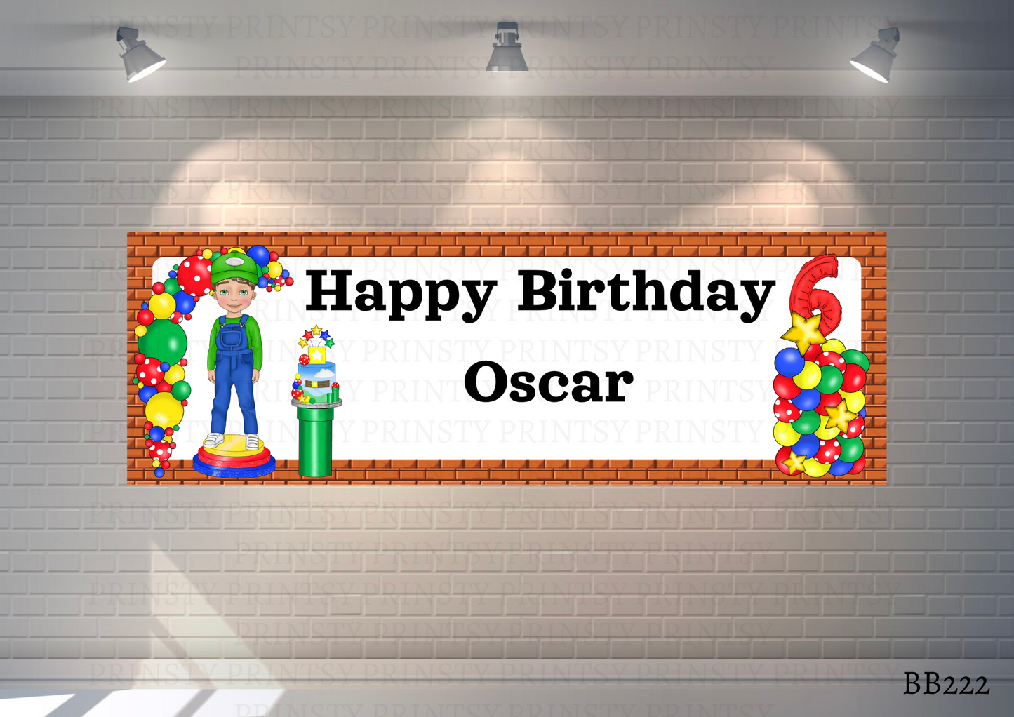 Green and Red Dungarees Dude Banner