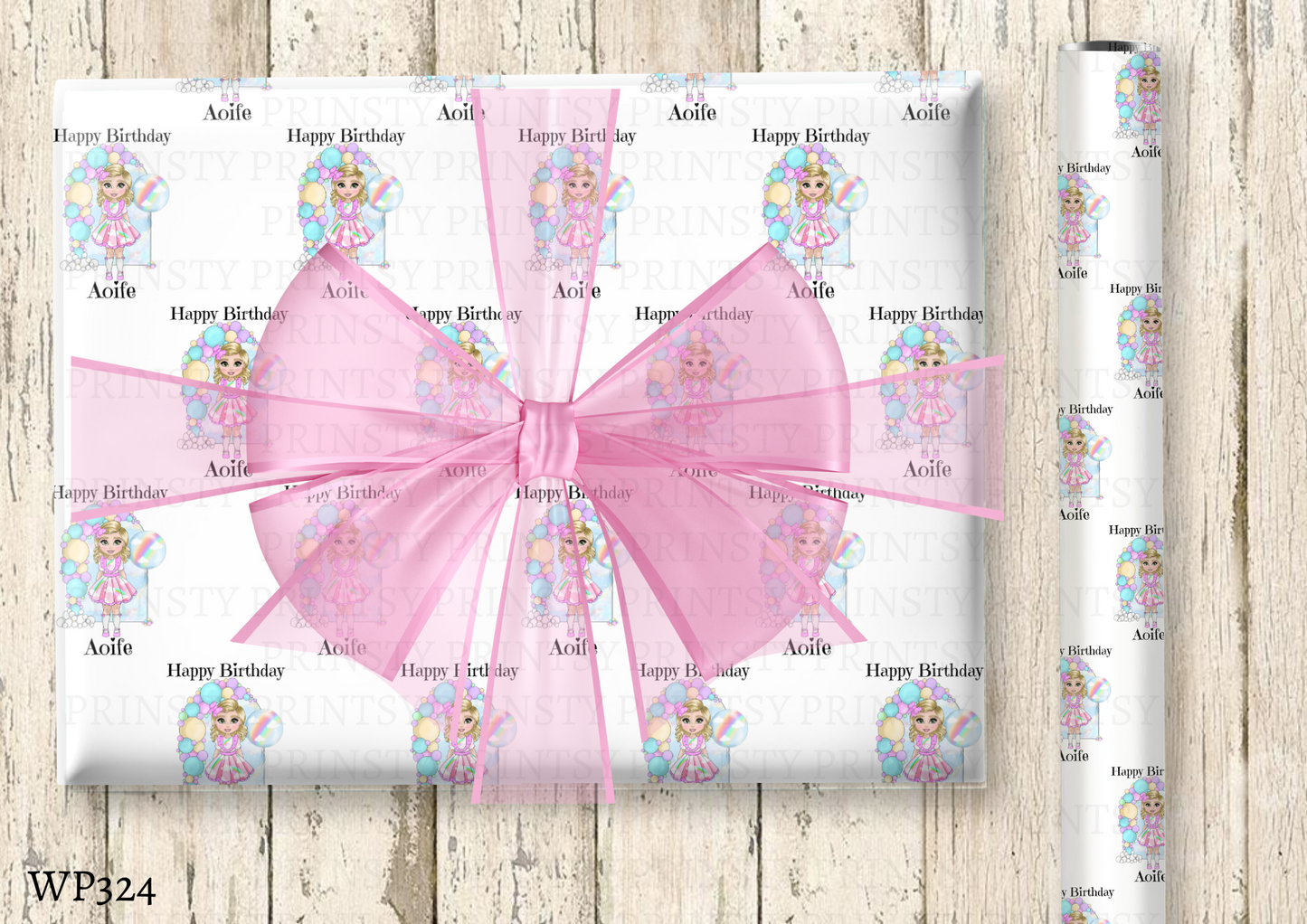 Rainbow Dolly Wrapping Paper