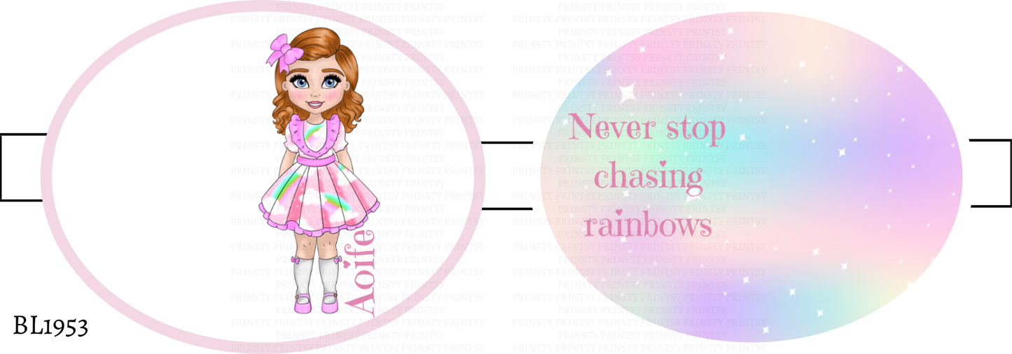 Rainbow Dolly Bow Loop