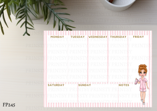Sleep Over Dolly Planner