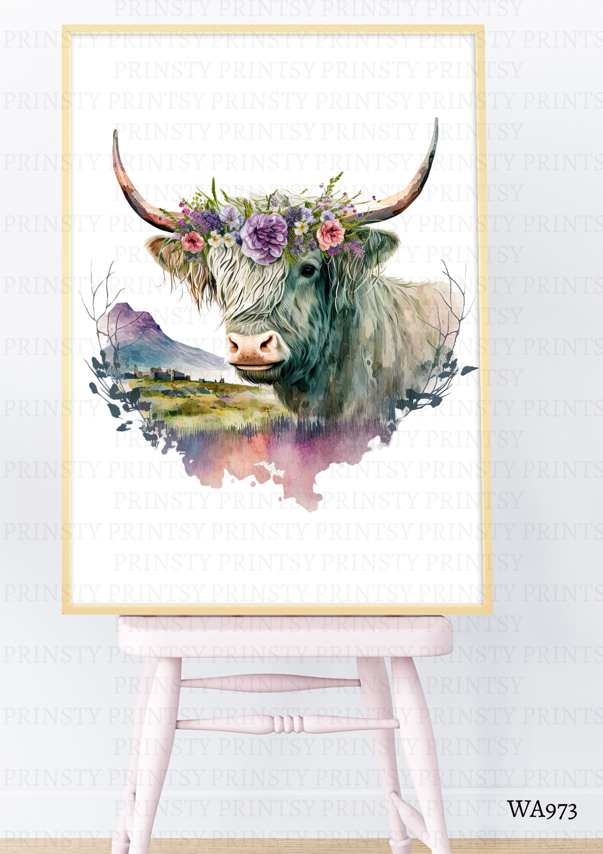 Highland Cow Wall Art