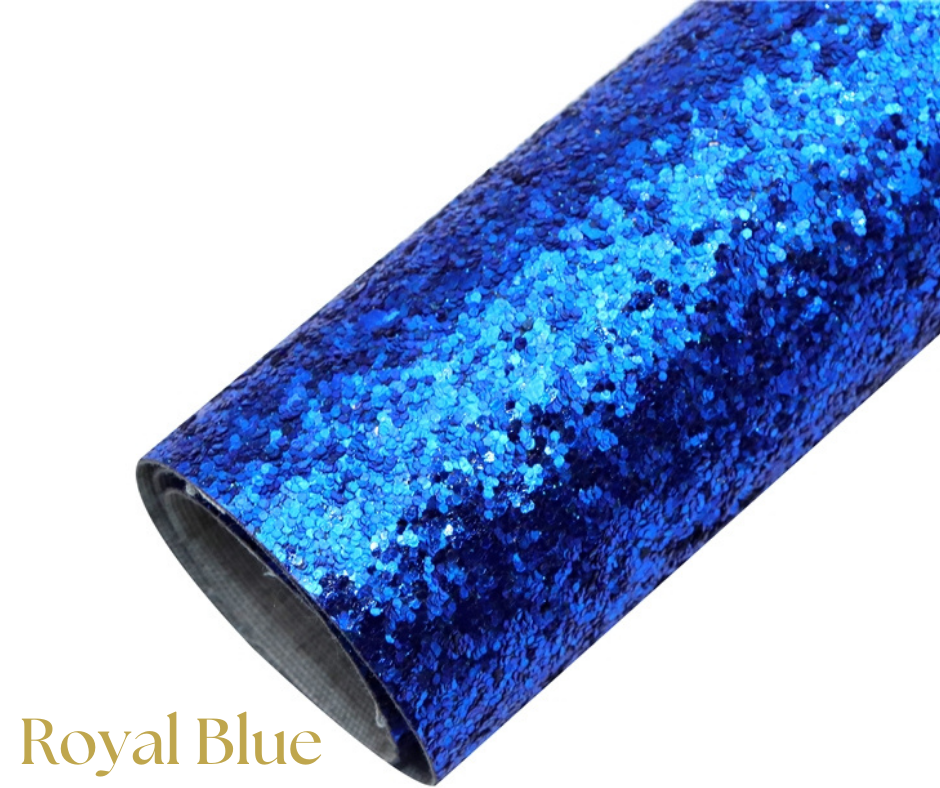 Royal Blue Chunky Glitter Sheet