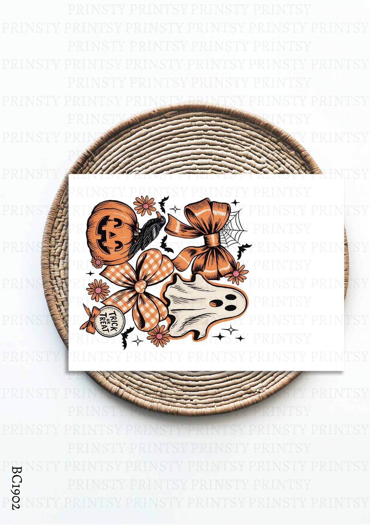 Trick or Treat Bows Bow Card – BC1902