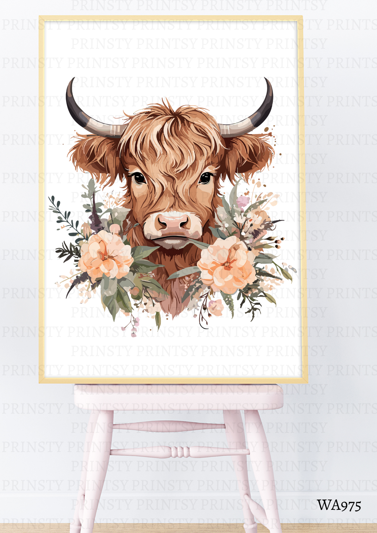 Highland Cow Wall Art