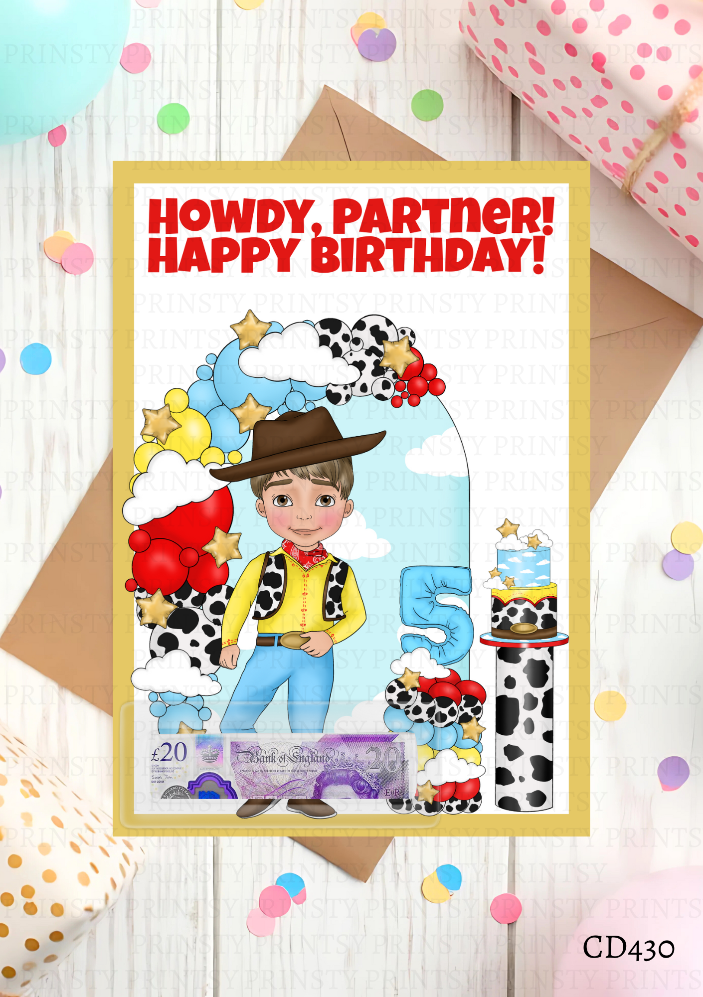 Toy Land Dude Money Card