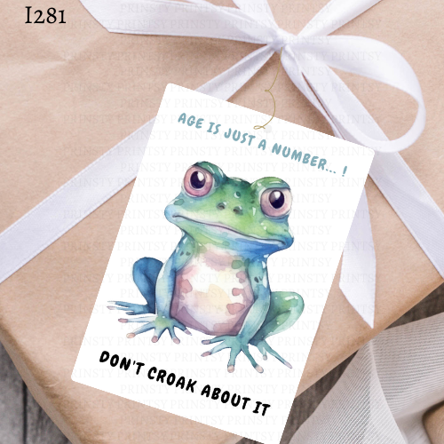 Frog Gift Label