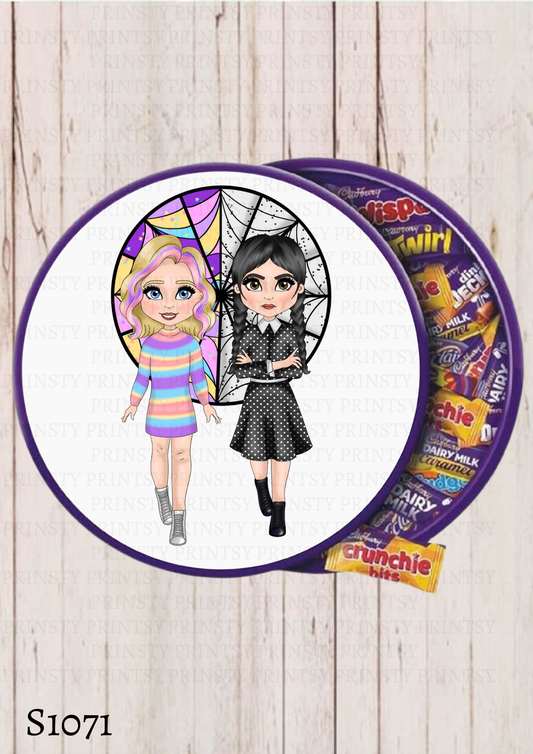 Spooky & Kooky Dolly Chocolate Tub Sticker