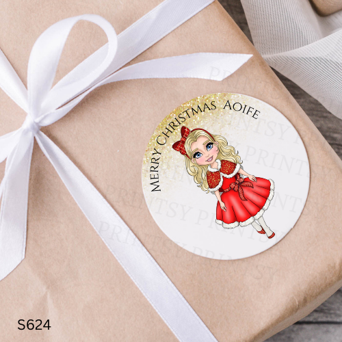 Christmas Dolly Sticker Sheet