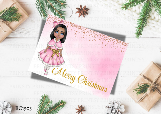 Christmas Dolly Bow Card