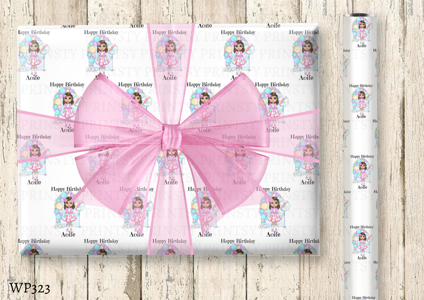 Rainbow Dolly Wrapping Paper