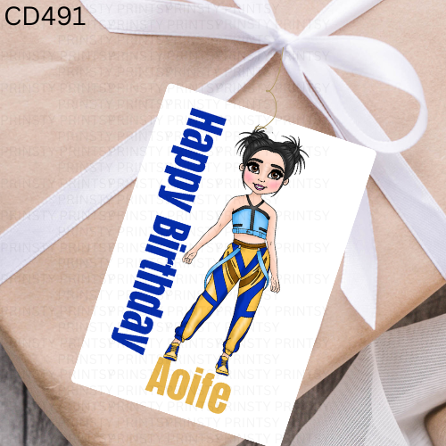 Zoey Dolly Gift Label