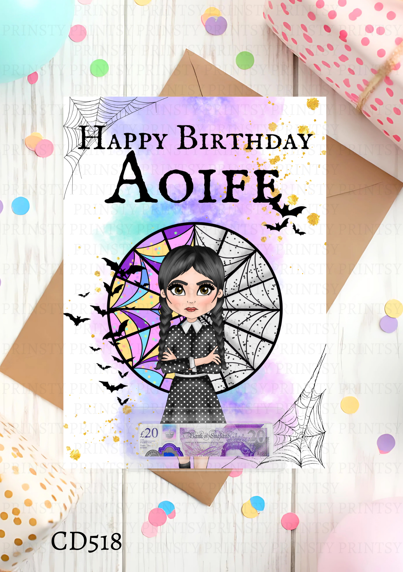 Spooky & Kooky Dolly Money Card