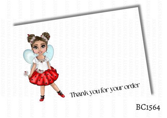 Little Ladybird Dolly Bow Card