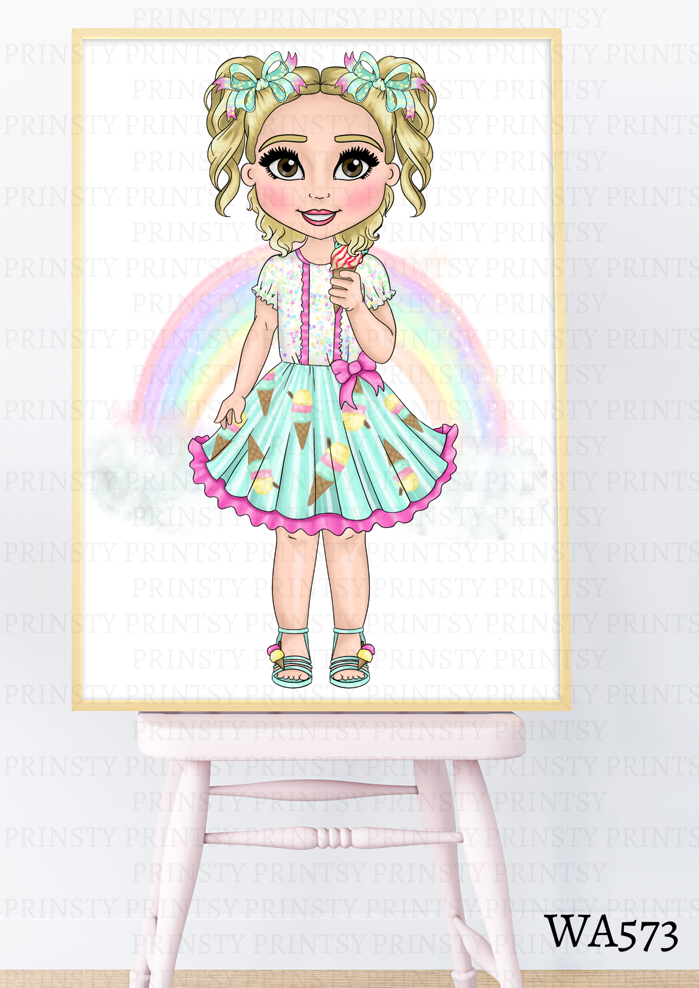 Ice Cream Dolly Wall Art