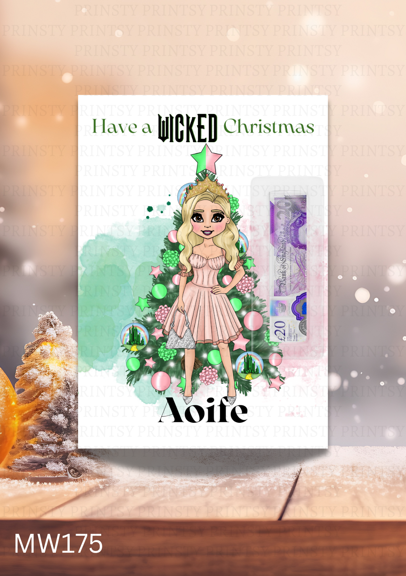 Wicked Christmas Money Card