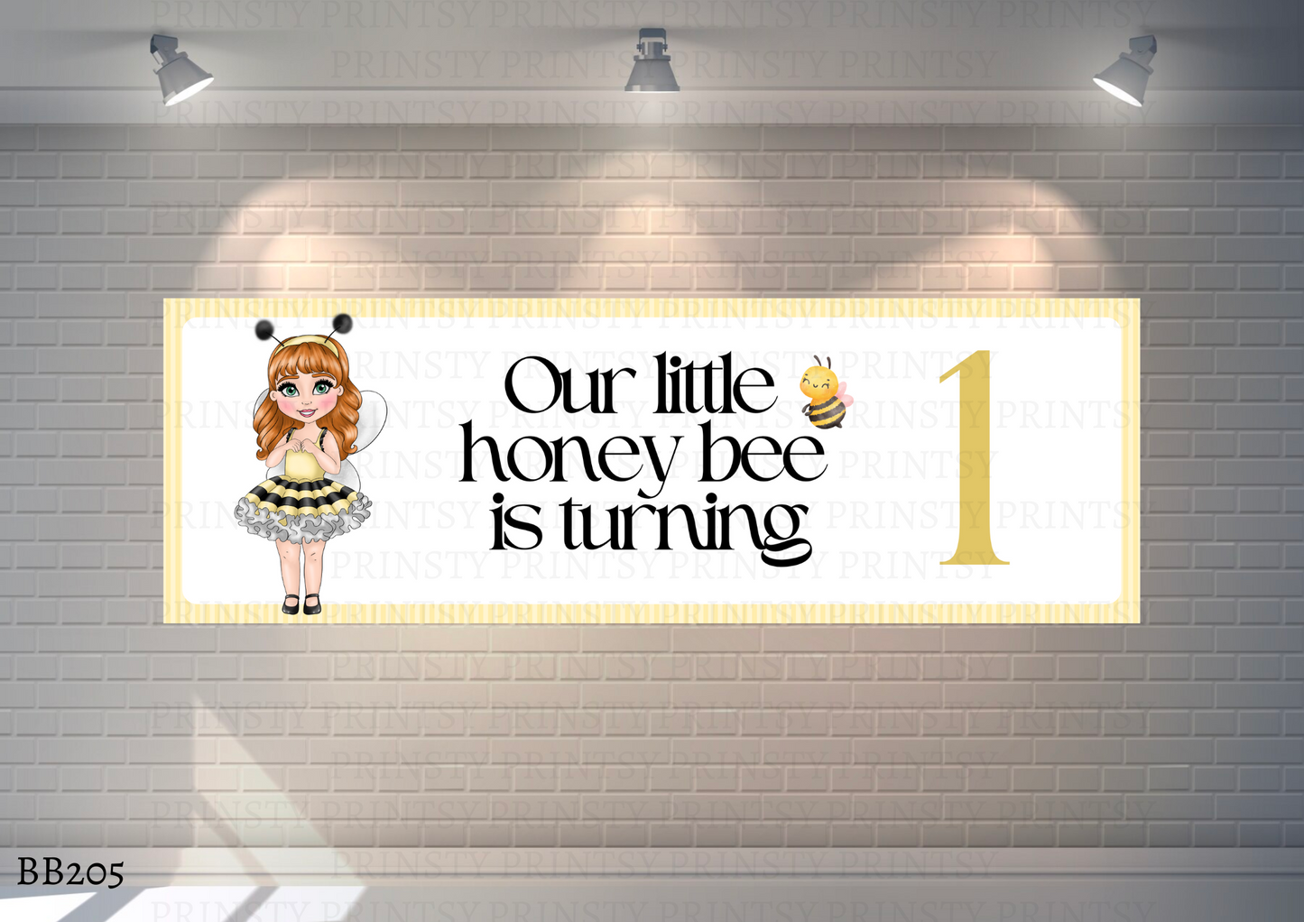 Little Honey Bee Dolly Banner