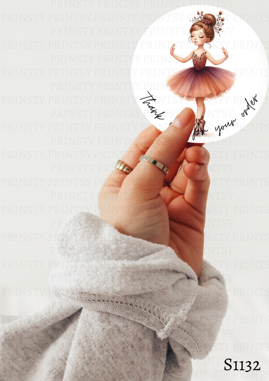 Autumn Ballerina Sticker Sheets