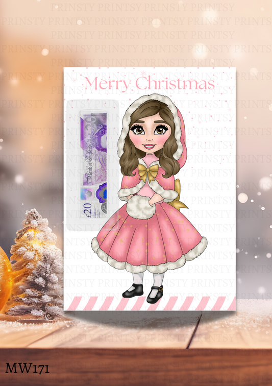 Christmas Dolly Money Card