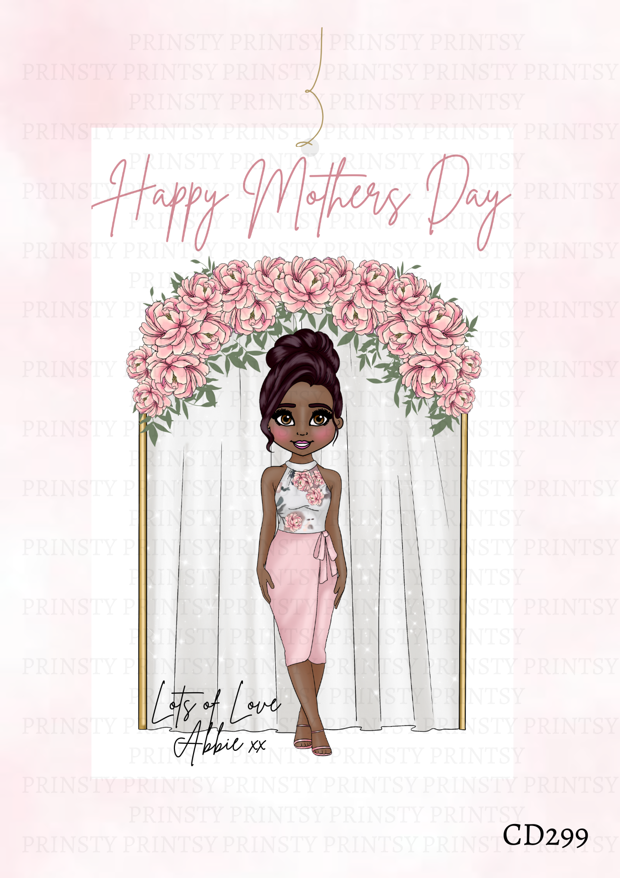 Dolly Mother's Day Gift Label