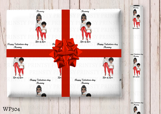 Dolly Valentines Wrapping paper