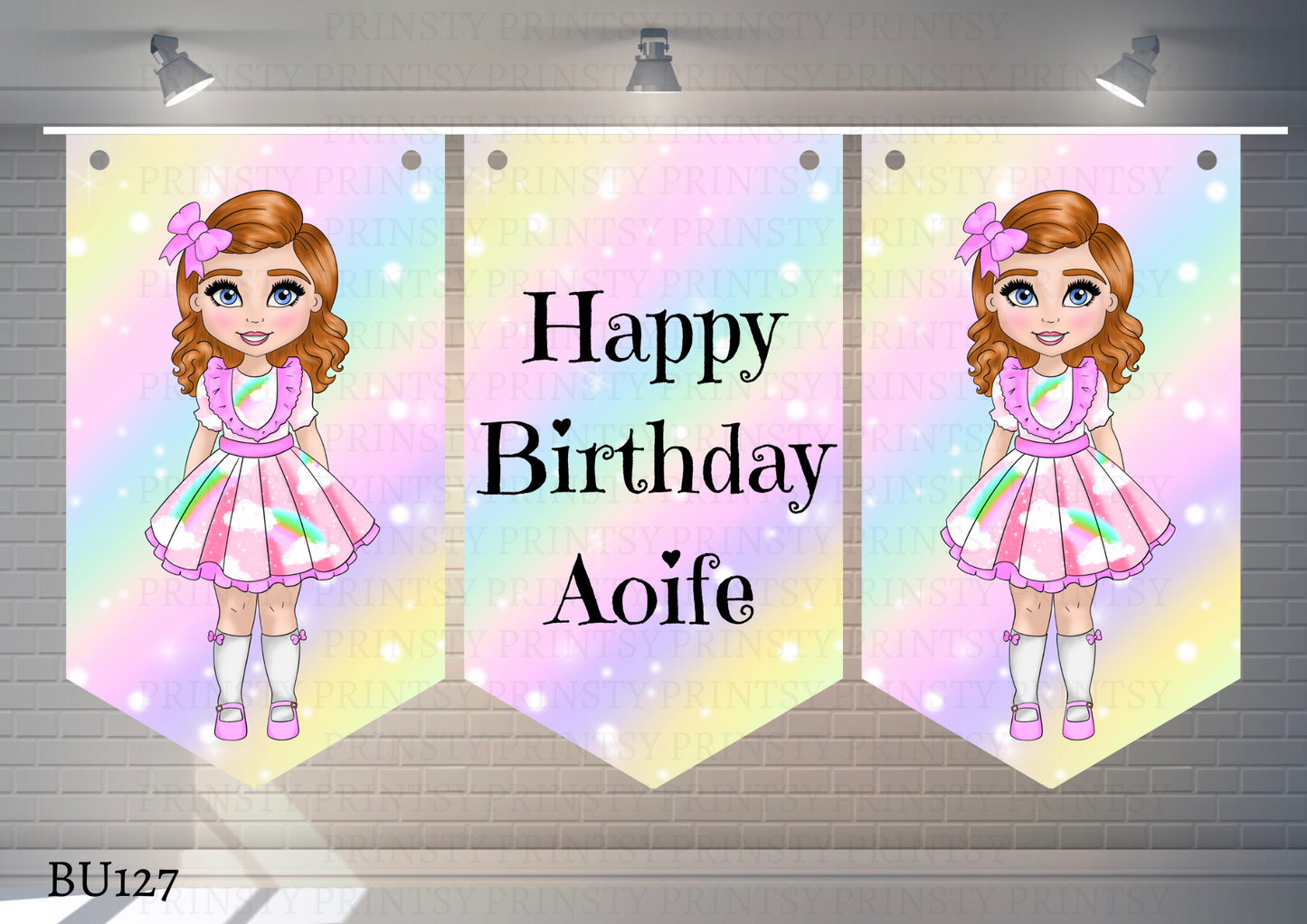 Rainbow Dolly Bunting