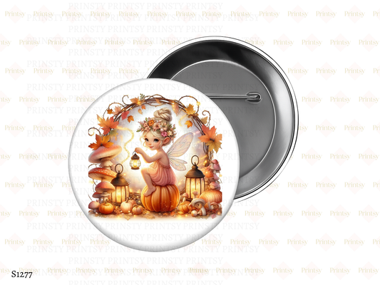 Cute Autumn Fairy BowBitz/Badges