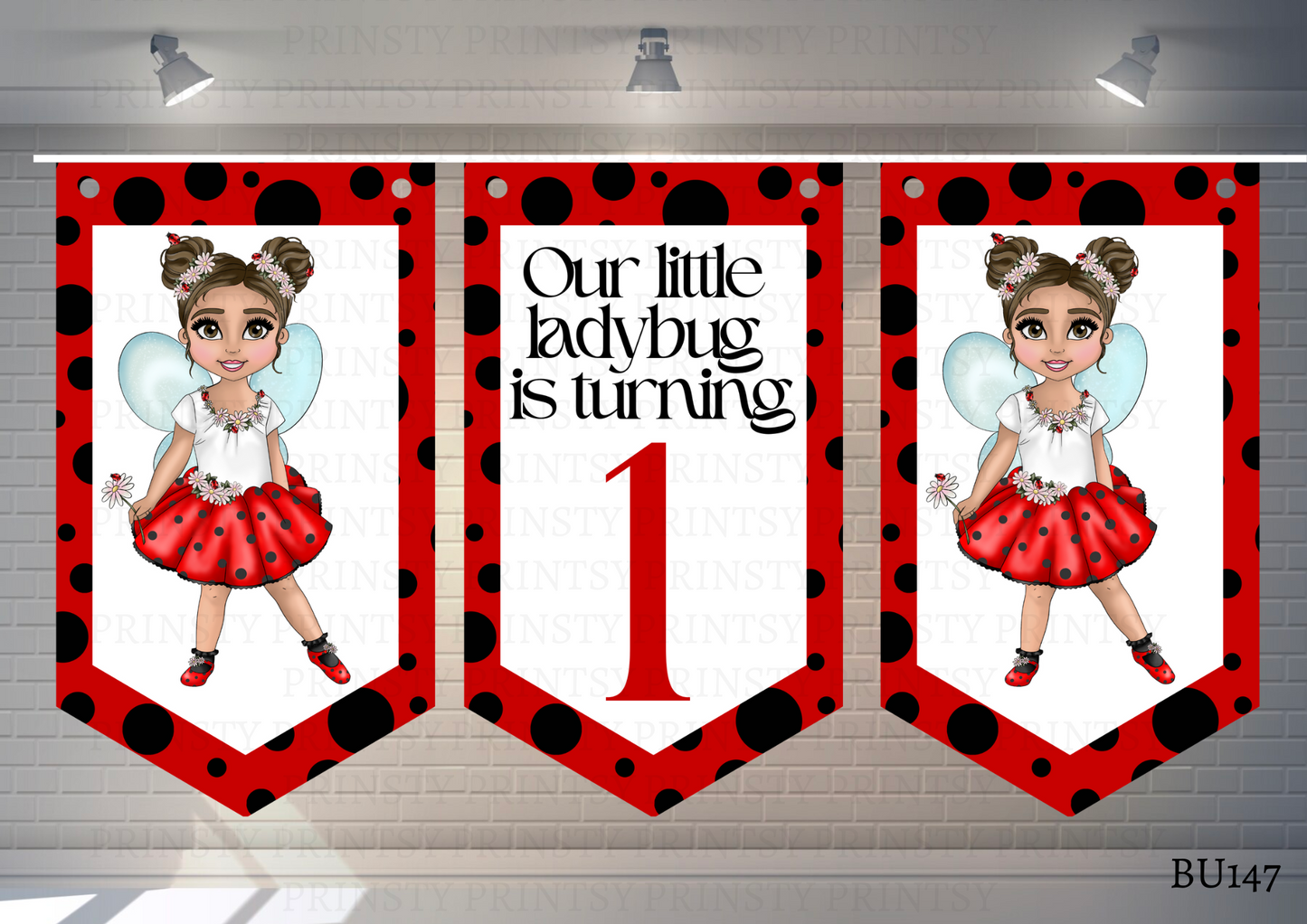 Little Ladybird Dolly Bunting