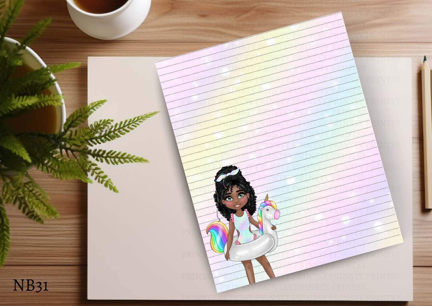 Pool Party Dolly Note Book