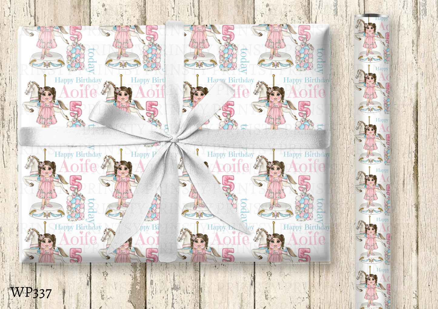 Carousel Dolly Wrapping Paper