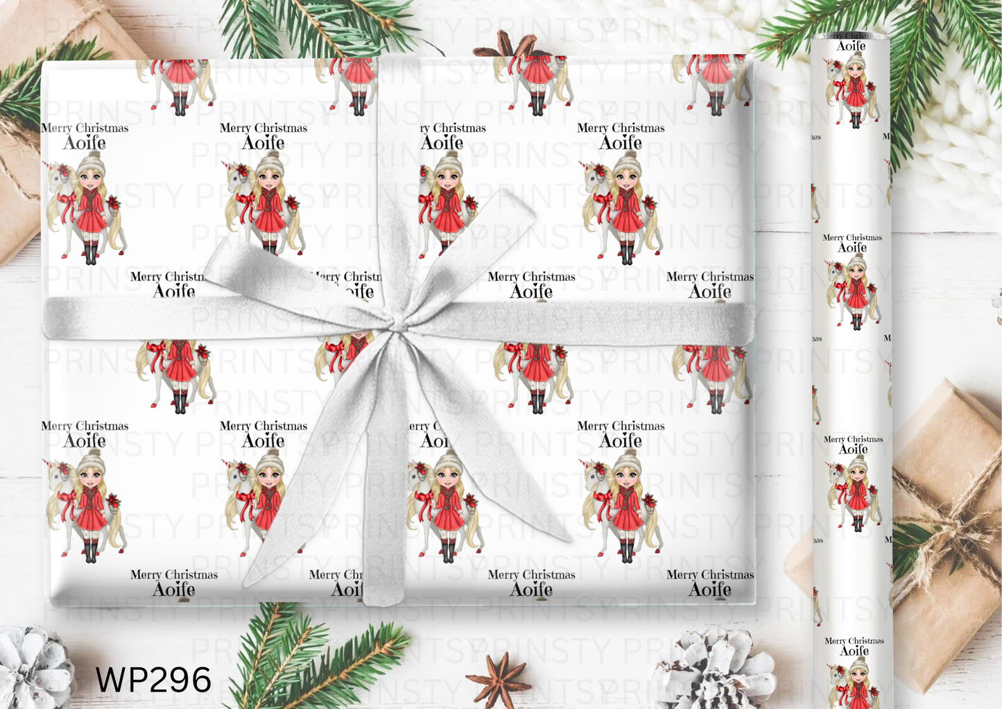 Christmas Dolly Wrapping paper