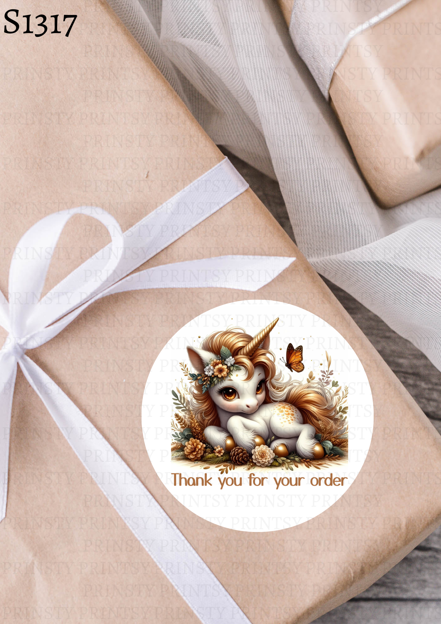 Autumn Unicorn Sticker Sheet