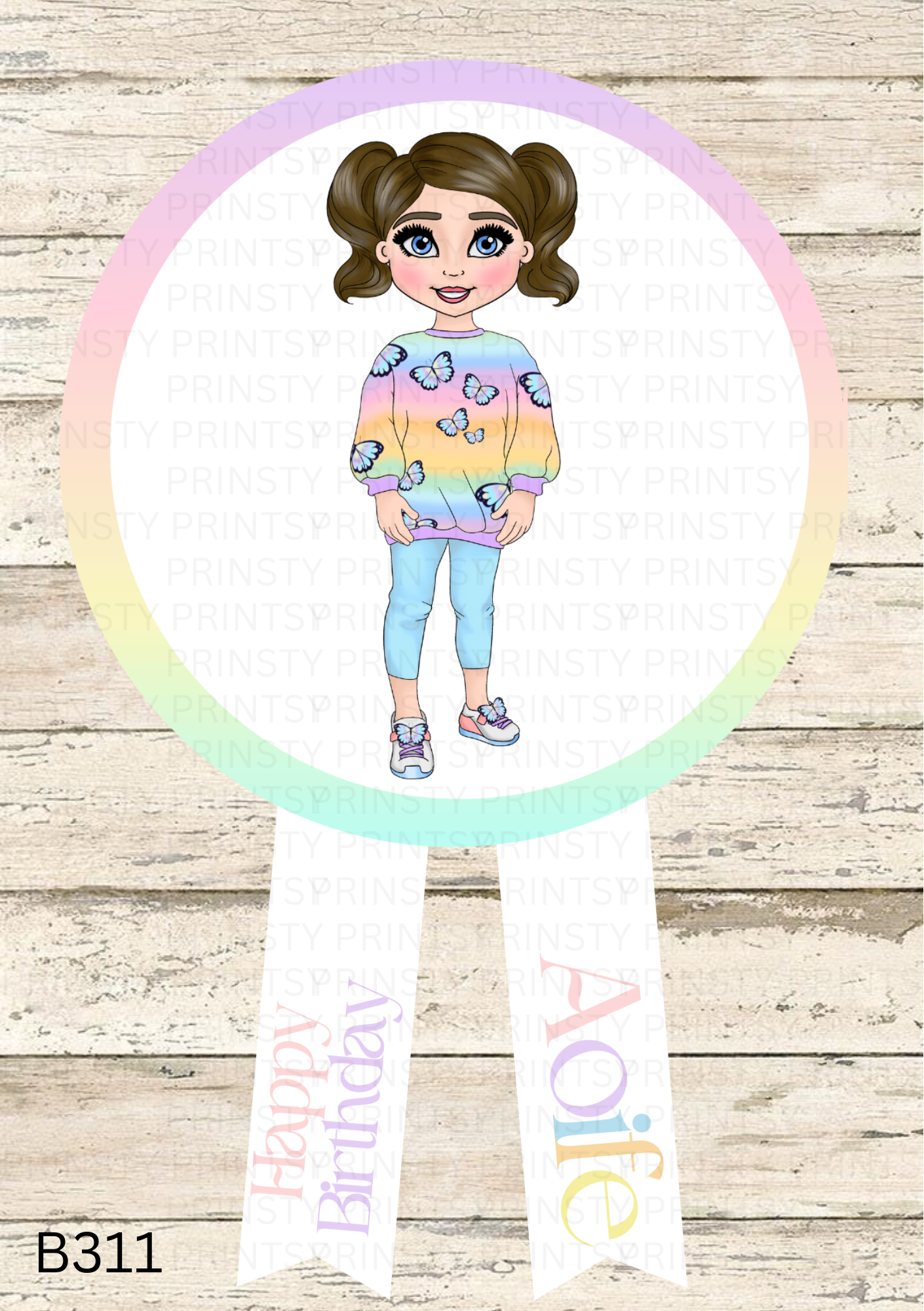 Butterfly Dolly Badge