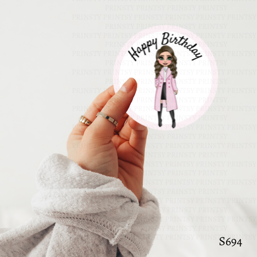 Elegant Dolly Sticker Sheet