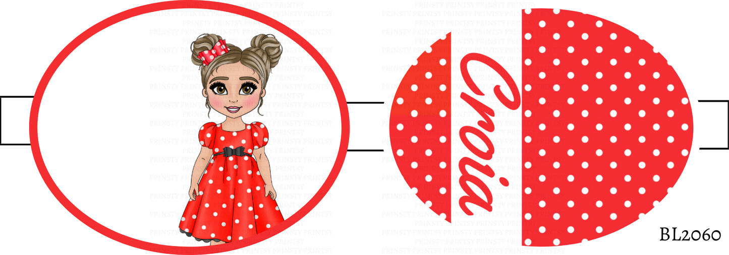 Spotty Dress Dolly Bow Loop