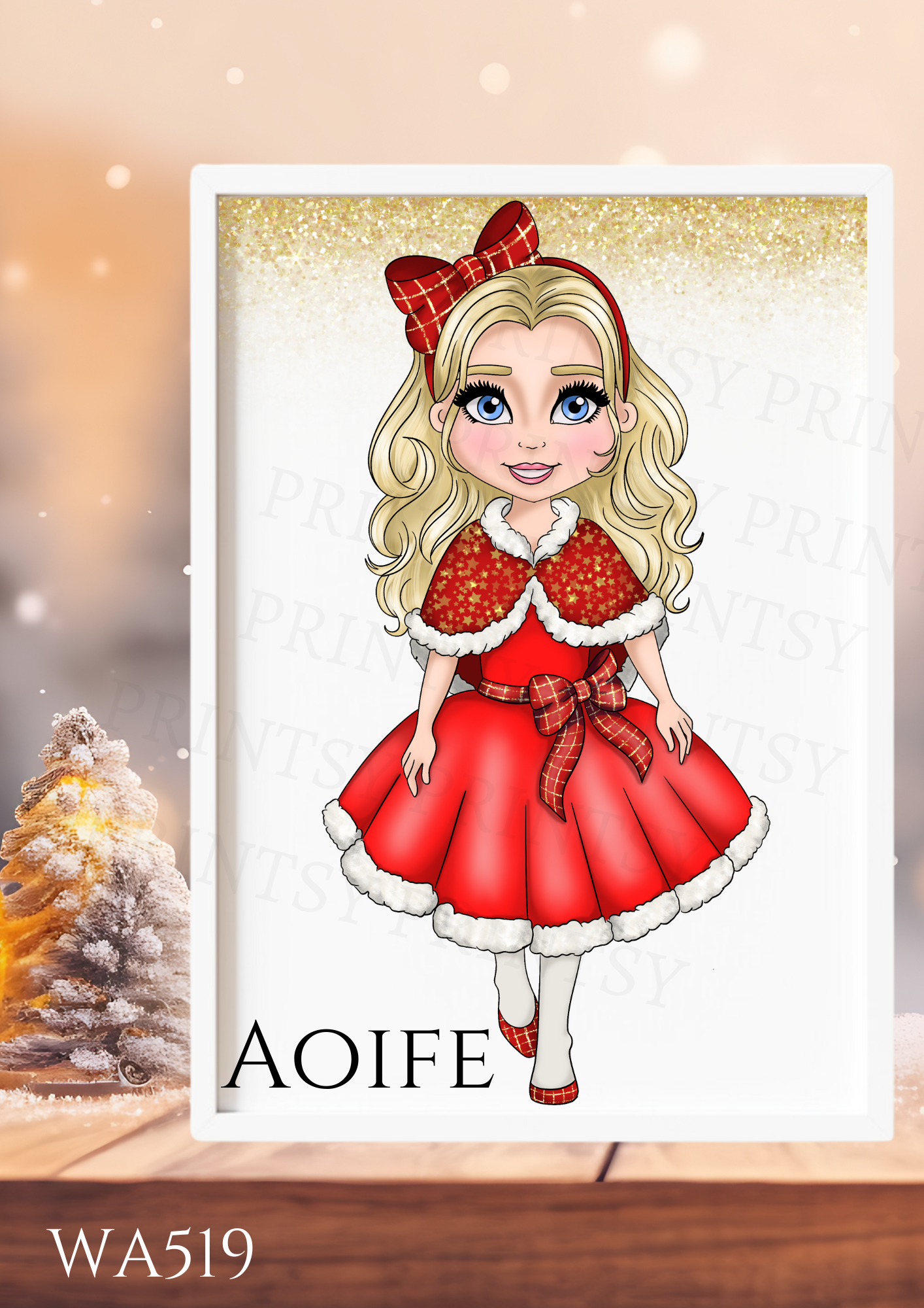 Christmas Dolly Wall Art