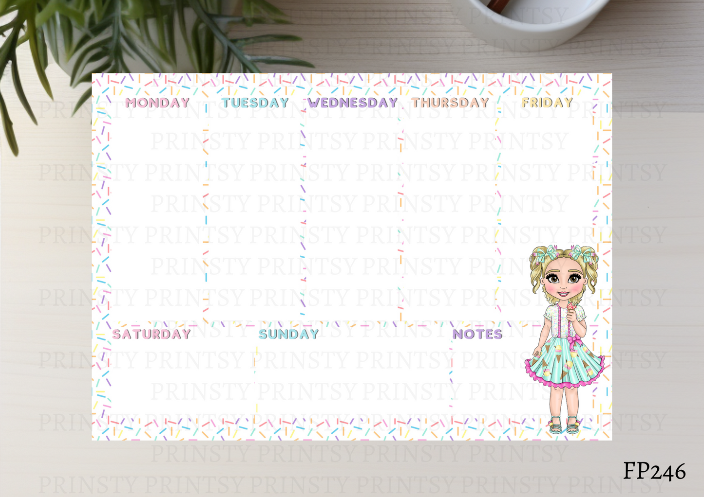 Ice Cream Dolly Planner