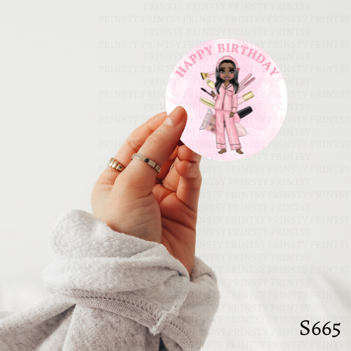 Sleep Over Dolly Sticker Sheet